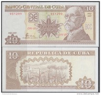 2005-BK-6 CUBA 10$ MAXIMO GOMEZ UNC LANCHA. - Kuba