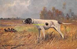 CPA ILLUSTRATEUR AUGUST MULLER CHIEN CHASSE ARTIST SIGNED MULLER MUNICH HUNING DOG - Müller, August - München