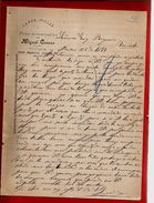 Courrier Espagne Lanas Pieles Y Polvo Preservativo Miguel Gomez Vitoria 22-?-1897 - écrit En Espagnol - España