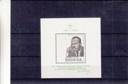 Matin Luther King - Rwanda - COB BF 12  - Bloc Avec Impression Partielle - Martin Luther King