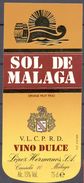 1058 - Espagne  - Andalousie - Sol De Malaga - Vino Dulce - López Hermanos Málaga - Vino Tinto