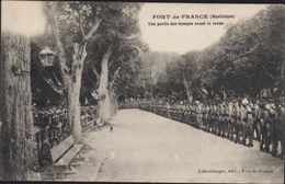 CPA Fort De France Martinique Une Partie Des Troupes Avant La Revue Leboullanger édit Voyagée 7 5 1918 - Fort De France