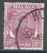 Malaya, Johore 1949. Scott #138 (U) Sultan Ibrahim - Johore