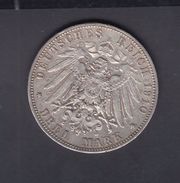 Sachsen 3 Mark 1910 - 2, 3 & 5 Mark Argent