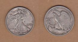 AC - USA - 1943 WALKING LIBERTY HALF DOLLAR-0.90 SILVER - 1916-1947: Liberty Walking