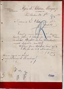 Courrier Espagne Hijos De Adrian Marqueze Puyuelo San Sebastian Saint Sébastien 24-10-1899 - écrit En Français - Espagne