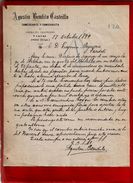 Courrier Espagne Agustin Bendito Castrillo Commerce Céréale Légumes Y Lanas Haro Rioja 17-10-1899 - écrit En Espagnol - España