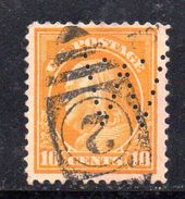 XP3359 - STATI  UNITI  PERFIN PERFINS ,  10 Cents. Usato . - Perforés