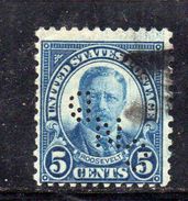 XP3362 - STATI  UNITI  PERFIN PERFINS ,  5 Cents. Usato . - Perforés