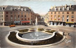 61-FLERS-DE-L'ORNE- PLACE CENTRALE ET RUE DU 6 JUIN - Flers