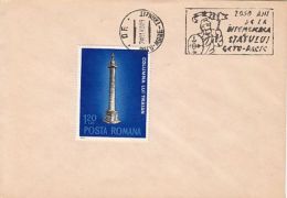 65808- DACIAN STATE ANNIVERSARY SPECIAL POSTMARK ON COVER, TRAJAN'S COLUMN STAMP, 1980, ROMANIA - Brieven En Documenten