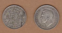 AC - GREAT BRITAIN HALF CROWN 1940 COIN - K. 1/2 Crown