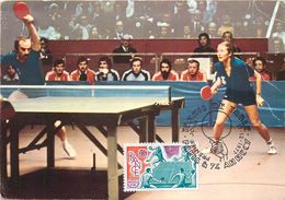 TENNIS DE TABLE - PING PONG - SPORT - JACQUES SECRETIN - CLAUDE BERGERET - CHAMPIONS INTERNATIONAUX FRANCAIS -1977 - Tischtennis