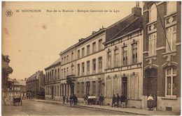 MOUSCRON -  Rue De La Station - Banque Centale De La Lys - Cliché F.Walschaerts - Mouscron - Möskrön