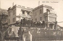 RARE CPA : CAP-D'AIL " LA COCARDE " LA PALOMA TERRAIN DE TENNIS HOTEL PENSION 06 - Cap-d'Ail