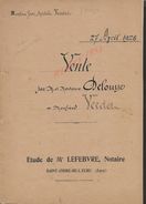 CHAMPIGNY LA FUTELAYE 1928 ACTE DE TERRES ENTRE MR DELOUYE À VERDET 8 PAGES : - Manuscripts