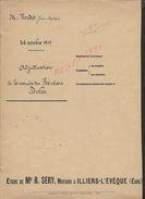 CHAMPIGNY LA FUTELAYE 1919 ACTE DE TERRE  ENTRE MR  VERDET À DOTTER ? 5 PAGES : - Manuscripts