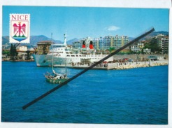 CPM - Nice - Au Soleil De La Côte D'Azur - Vue Générale Du Port-Le Courrier De Corse ,  Le "Fred-Scamaroni" - Schiffahrt - Hafen