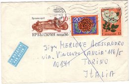 BULGARIA - BULGARIE - 1987 - 3 Stamps - Par Avion - Returned To Sender - Viaggiata Da Sofia Per Torino, Italia - Covers & Documents