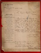 Courrier Espagne José Miguel Olivan Plaza Del Arzobispo Burgos 7?-10-1899 - écrit En Espagnol - Spagna