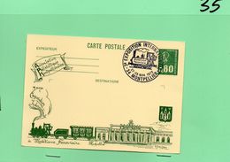 0.80 VERT BEQUET THEME FERROVIAIRE - Cartes Postales Repiquages (avant 1995)