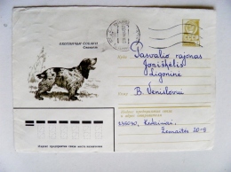 Cover Ussr 1979 Postal Stationery Animals Dog Chien  Lithuania Kedainiai - Brieven En Documenten