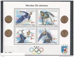 Norvège,  1991 Bloc N°16 Neuf, Jeux Olympiques D'hiver - Blokken & Velletjes
