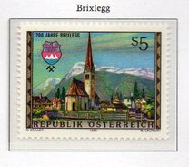 PIA  - AUSTRIA  - 1988 : Anniversari Di Località : 1200° Anniversario Del Comune Di Brixlegg - Veduta   - (Yv 1758) - 1981-90 Ongebruikt