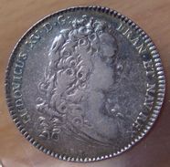 Jeton Argent Louis XV Ordinaire Des Guerres 1715 Var Buste - Royaux / De Noblesse