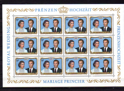 1981,  Mariage Royal Du Grand –duc Henri, 10 X  986**en Feuilles  De 12, Cote 108 €,  Sous Le Prix Poste - Hojas Completas