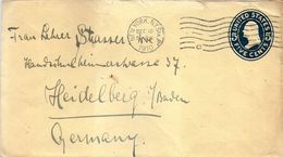 USA,postal Stationery,5c,cancel:New York 15.12.1910,sent To Heidelberg- Germany,as Scan - 1901-20