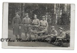 1919 - 6 EME REGIMENT - MITRAILLEUSE ST ETIENNE 1907 - CARTE PHOTO MILITAIRE - Regiments