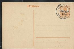 Carte N° 10  Obl. Kommandantur   Brügge 25/11/1916 - Occupation Allemande