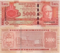 PARAGUAY 5'000 Guaranis  P223c  Dated 2010 - Paraguay