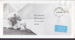 Greenland LUFTPOST PAR AVION Label Dr. Margrethes Sundhedscenter PAAMIUT 1994 Cover Brief Polar Bear Eisbär Cachet - Covers & Documents