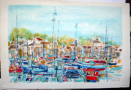 64 SAINT JEAN DE LUZ LITHOGRAPHIE ORIGINALE DE M. JOURNOD GRAND PRIX DE ROME  EPREUVE D'ARTISTE EN BEL ETAT - Other & Unclassified