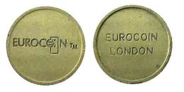 00038 GETTONE TOKEN JETON FICHA MACHINE EUROCOIN LONDON - Sonstige & Ohne Zuordnung