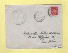 FM - 6e Regiment Des Chasseurs D Afrique - Poste Aux Armees - 20-2-1951 - Timbre FM - Military Postage Stamps