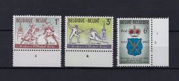 N°1246/1248 (plaatnummer 4) MNH ** POSTFRIS ZONDER SCHARNIER SUPERBE - 1961-1970