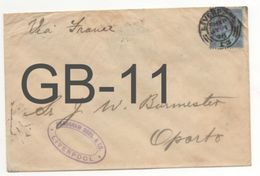 Great Britain: Letter To Portugal / LIVERPOOL  JY 1 98   / Caixa #10. - Storia Postale