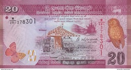 SRI LANKA 20 RUPEES 2015 P-123b UNC [LK123c] - Sri Lanka