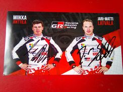 Miikka Anttila And Jari Marri Latvala - Autógrafos