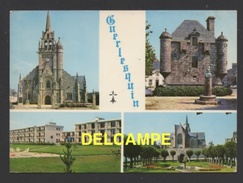 DF / 29 FINISTERE / GUERLESQUIN / L' EGLISE, LE PRÉSIDIAL , LA MAISON DE RETRAITE ET LE SQUARE - Guerlesquin