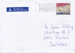 Schweiz Mi. 2462 Eisenbahn Bahnhof Bellinzona MWST Die Post - Briefe U. Dokumente
