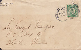 United States Philippines Islands MANILA 1927 Cover Brief HOILO (2 Scans) - Filippijnen