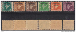 Delcampe - Full Set Of 6, Oveperprint Of 'Vietnam' On Map Series, Watermark Ashokan, India MNH 1962 - Ungebraucht