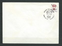 Delcampe - POLAND FDC 1990 OVERPRINT WAWEL HEADS ISSUE KRAKOW CASTLE UNESCO WORLD HERITAGE LISTED SITE Art Sculpture - FDC