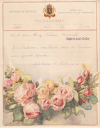 Télégramme B.8 (F.) Bureau D'origine Ans Vers Momalle + Griffe Fexhe-le Haut-Clocher 1950 - Telegrammi