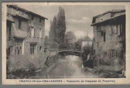 CPA 01 - Chatillon Sur Chalaronne - Passerelle De L'impasse Du Tramway - Châtillon-sur-Chalaronne
