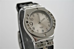 Watches : SWATCH  : IRONY Fancy Me Black  - Nr. : YLS430C - Original  - Running - Excelent Condition- 2008 - Moderne Uhren
